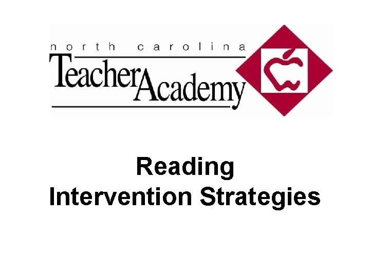 Reading Intervention Strategies 
