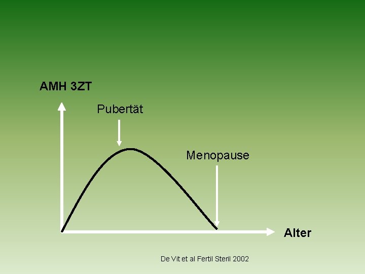 AMH 3 ZT Pubertät Menopause Alter De Vit et al Fertil Steril 2002 