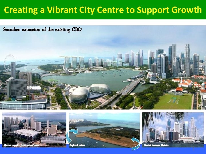 Creating a Vibrant City Centre to Support Growth Seamless extension of the existing CBD