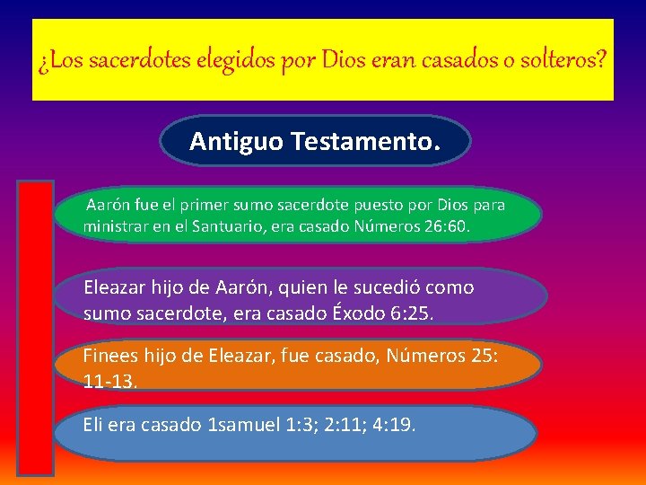 ¿Los sacerdotes elegidos por Dios eran casados o solteros? Antiguo Testamento. Aarón fue el ¿Los sacerdotes elegidos por Dios eran casados o solteros? Antiguo Testamento. Aarón fue el
