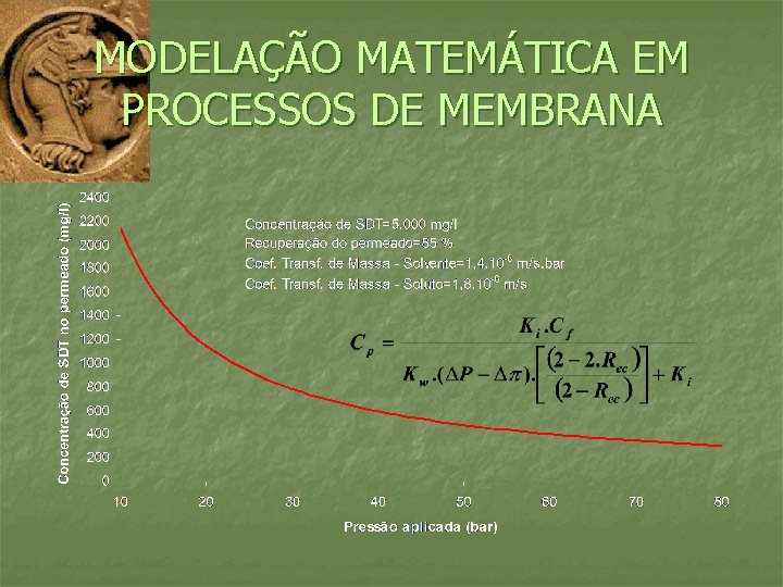 MODELAÇÃO MATEMÁTICA EM PROCESSOS DE MEMBRANA 