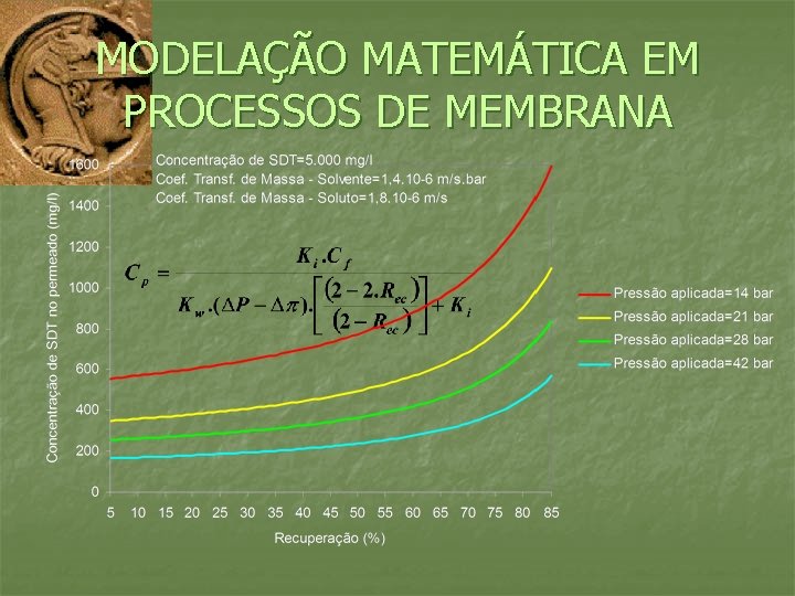 MODELAÇÃO MATEMÁTICA EM PROCESSOS DE MEMBRANA 