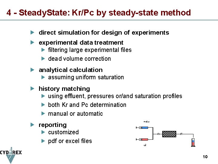 4 - Steady. State: Kr/Pc by steady-state method direct simulation for design of experiments 4 - Steady. State: Kr/Pc by steady-state method direct simulation for design of experiments