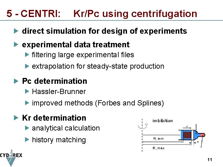 5 - CENTRI: Kr/Pc using centrifugation direct simulation for design of experiments experimental data