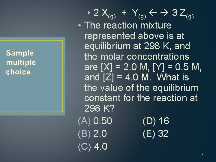 Ap Chemistry B Exam Prep Session Equilibrium The