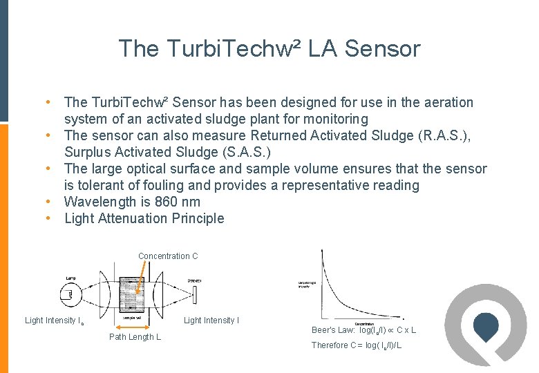 The Turbi. Techw² LA Sensor • The Turbi. Techw² Sensor has been designed for The Turbi. Techw² LA Sensor • The Turbi. Techw² Sensor has been designed for