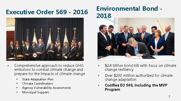 Executive Order 569 - 2016 • Comprehensive approach to reduce GHG emissions to combat Executive Order 569 - 2016 • Comprehensive approach to reduce GHG emissions to combat