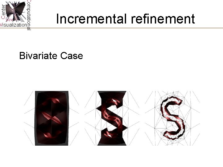 Center Computational CCV Visualization Incremental refinement Bivariate Case Center Computational CCV Visualization Incremental refinement Bivariate Case