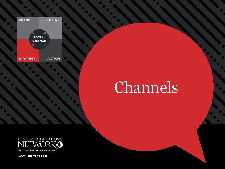 Channels www. com-matters. org 