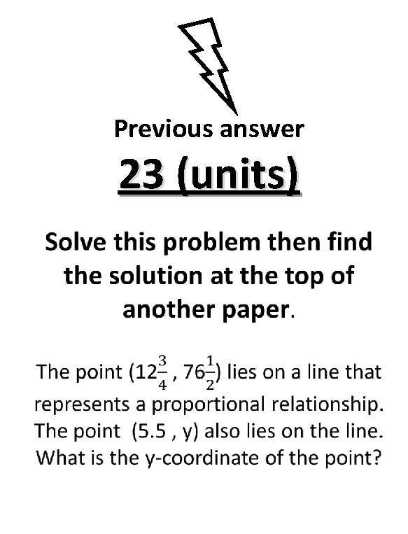 Previous answer 23 (units) 