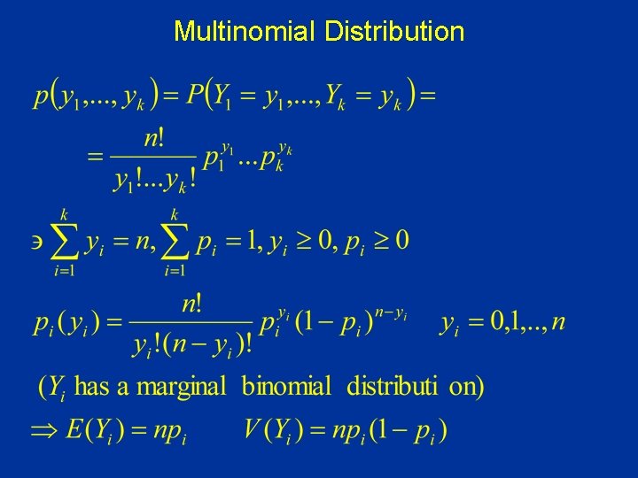 Multinomial Distribution 