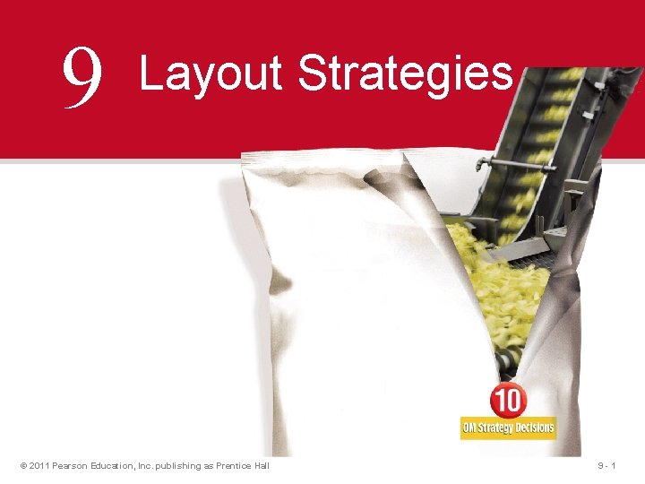 9 Layout Strategies © 2011 Pearson Education, Inc. publishing as Prentice Hall 9 -1