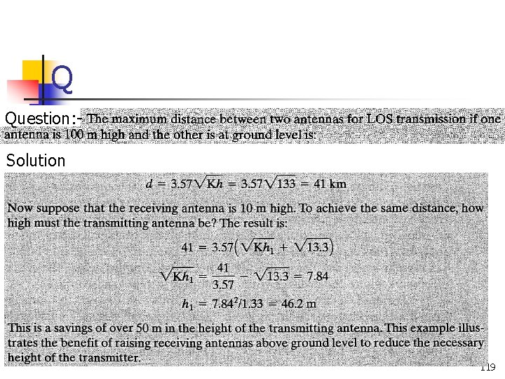Q Question: Solution 119 Q Question: Solution 119