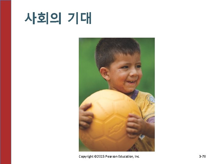 사회의 기대 Copyright © 2015 Pearson Education, Inc. 3 -78 