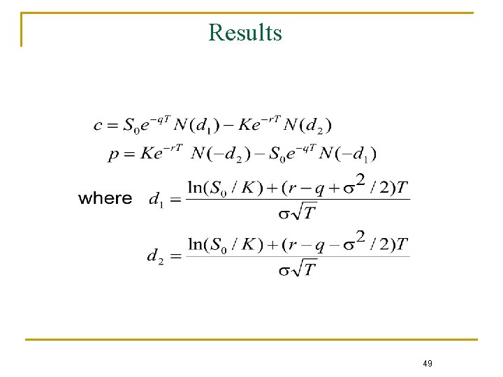 Results 49 