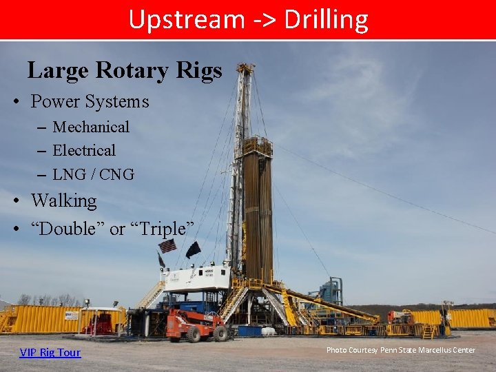 Upstream -> Drilling Large Rotary Rigs • Power Systems – Mechanical – Electrical –