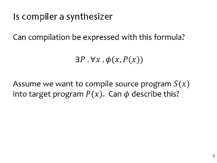 Course Overview CS 294 Program Synthesis for Everyone