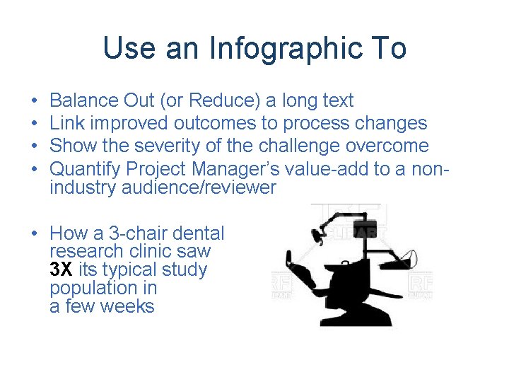 Use an Infographic To • • Balance Out (or Reduce) a long text Link