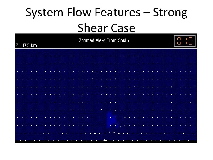 System Flow Features – Strong Shear Case 