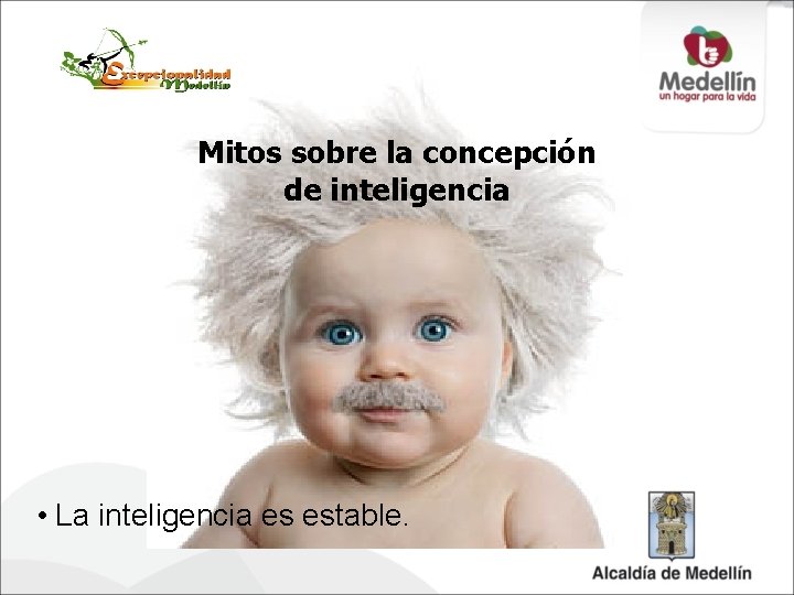 Mitos sobre la concepción de inteligencia • La inteligencia es estable. 