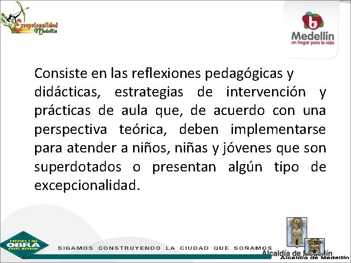 Consiste en las reflexiones pedagógicas y didácticas, estrategias de intervención y prácticas de aula