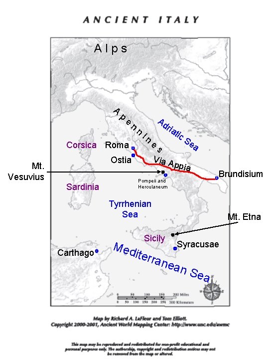 Alps A p e n Corsica Roma n Ad in ria e Ostia Mt. Alps A p e n Corsica Roma n Ad in ria e Ostia Mt.