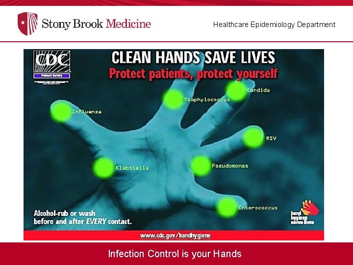 Healthcare Epidemiology Department Infection Control is your Hands 