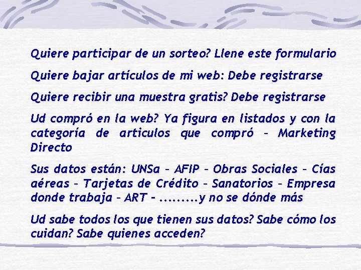 Quiere participar de un sorteo? Llene este formulario Quiere bajar artículos de mi web: