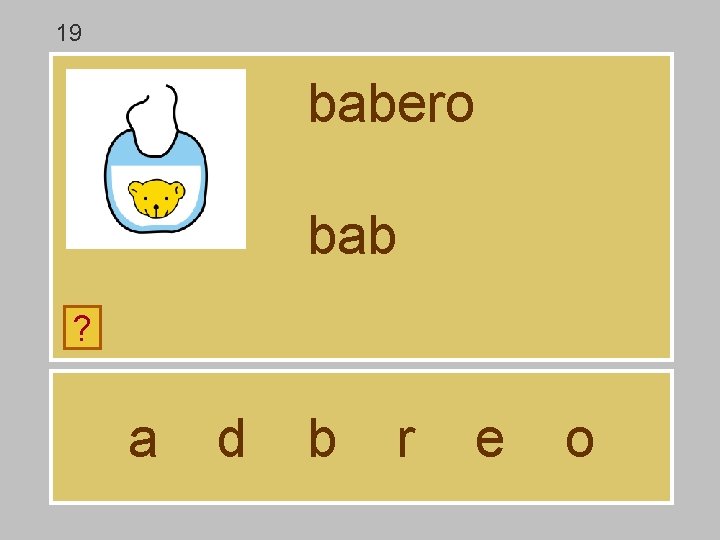 19 babero bab ? a d b r e o 19 babero bab ? a d b r e o