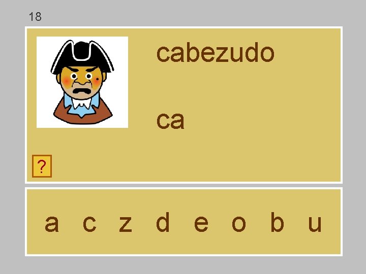 18 cabezudo ca ? a c z d e o b u 18 cabezudo ca ? a c z d e o b u