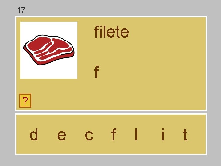 17 filete f ? d e c f l i t 17 filete f ? d e c f l i t