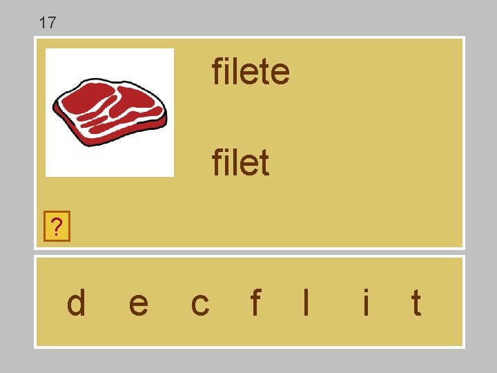 17 filete filet ? d e c f l i t 17 filete filet ? d e c f l i t