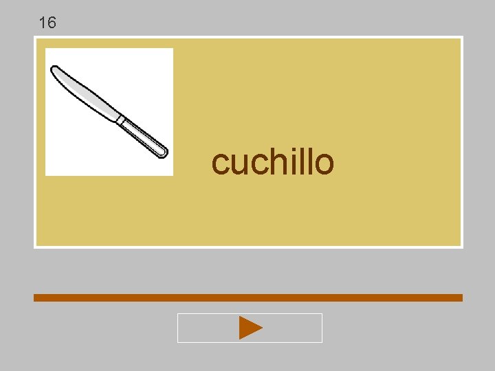 16 cuchillo 16 cuchillo