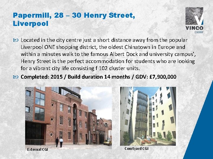 Papermill, 28 – 30 Henry Street, Liverpool Located in the city centre just a