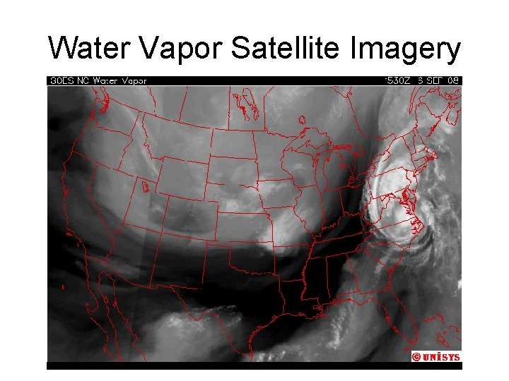 Water Vapor Satellite Imagery 