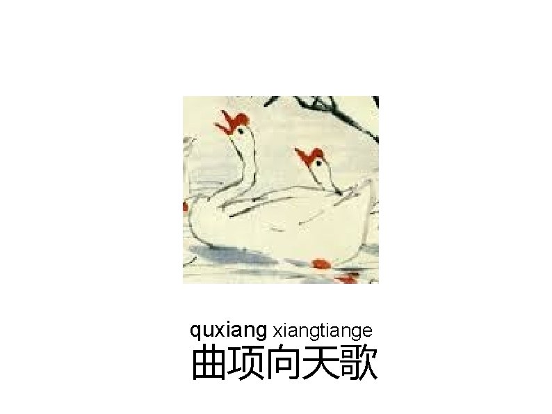 quxiangtiange 曲项向天歌 