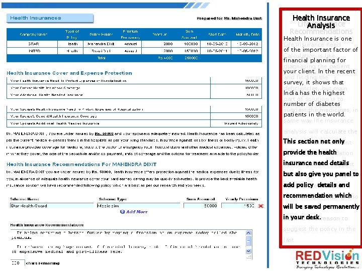 Health Insurance Life. Analysis Insurance Recommendations Analysis Health Insurance is one A Life financial