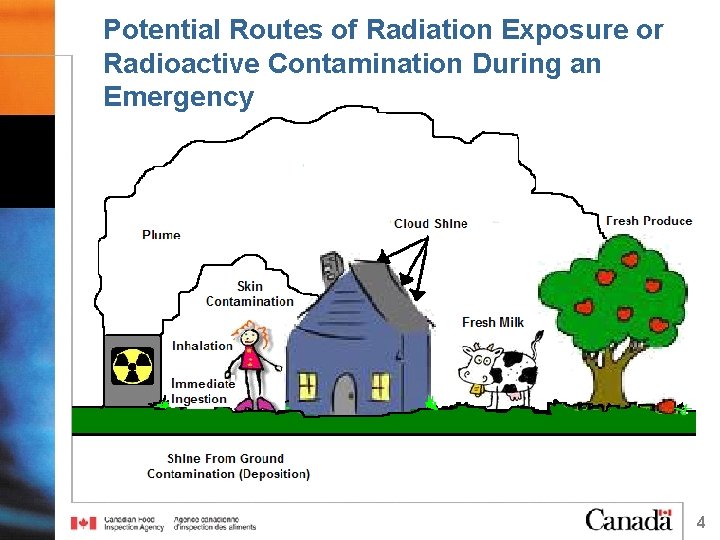 Potential Routes of Radiation Exposure or Radioactive Contamination During an Emergency 4 