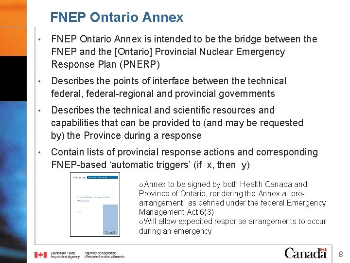 FNEP Ontario Annex • FNEP Ontario Annex is intended to be the bridge between