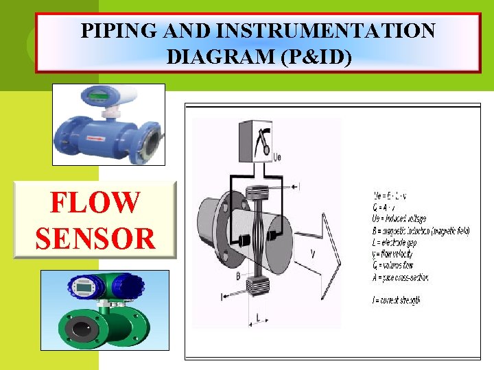 PIPING AND INSTRUMENTATION DIAGRAM (P&ID) FLOW SENSOR 