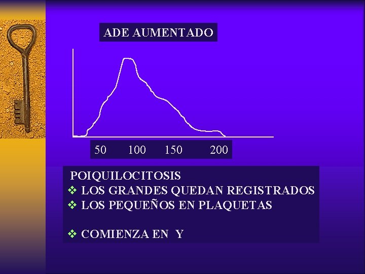 ADE AUMENTADO 50 100 150 200 POIQUILOCITOSIS v LOS GRANDES QUEDAN REGISTRADOS v LOS