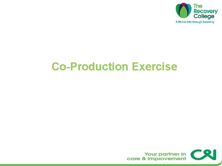 Co-Production Exercise 