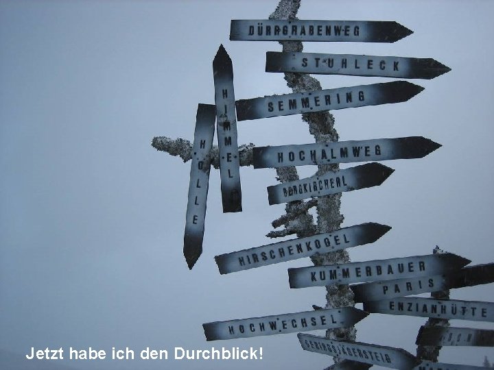 Jetzt habe ich den Durchblick! 