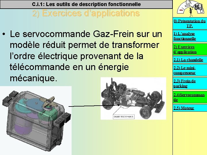 C. i. 1: Les outils de description fonctionnelle 2) Exercices d’applications 0) Présentation du