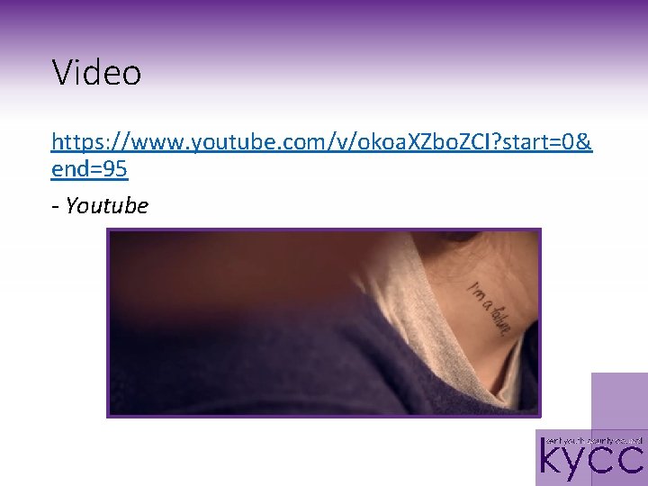 Video https: //www. youtube. com/v/okoa. XZbo. ZCI? start=0& end=95 - Youtube 