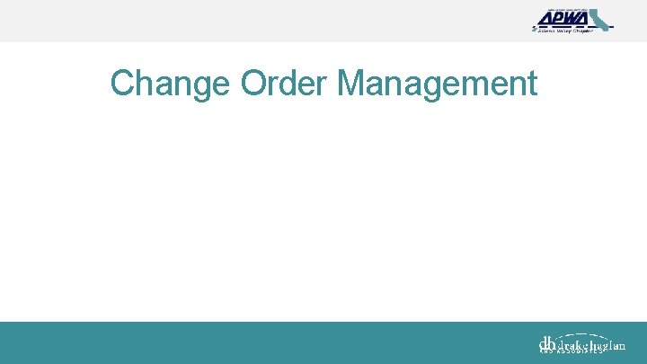 Change Order Management 