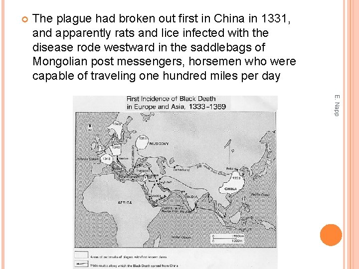  The plague had broken out first in China in 1331, and apparently rats