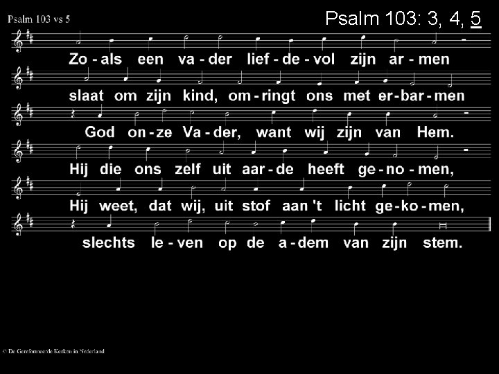 Psalm 103: 3, 4, 5 