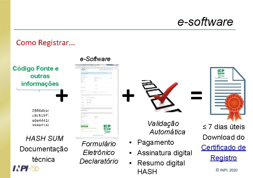 e-software Como Registrar. . . e-Software Código Fonte e outras informações + HASH SUM