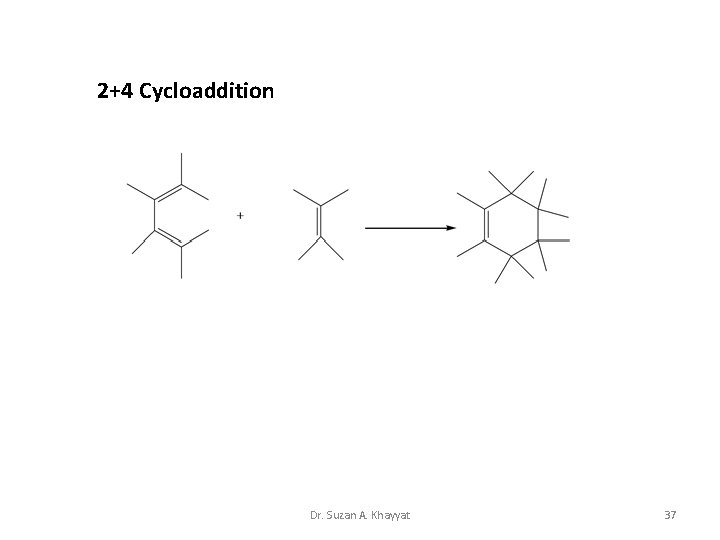2+4 Cycloaddition Dr. Suzan A. Khayyat 37 